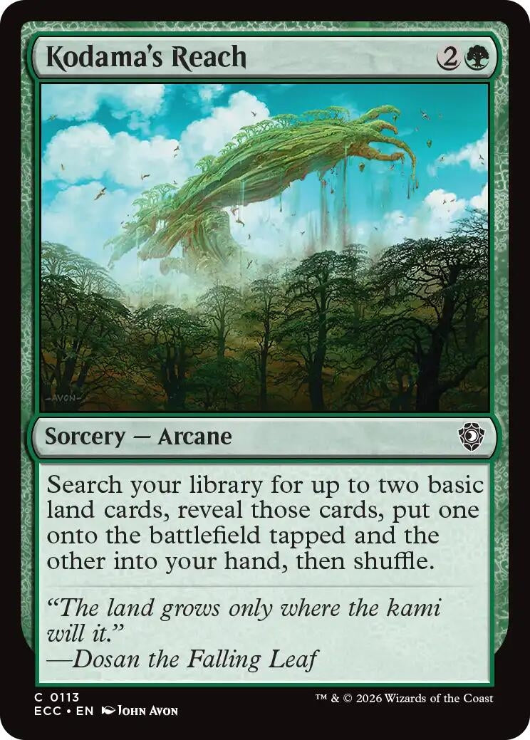 Image for Kodama's Reach (113) [Lorwyn Eclipsed] - Magic: The Gathering