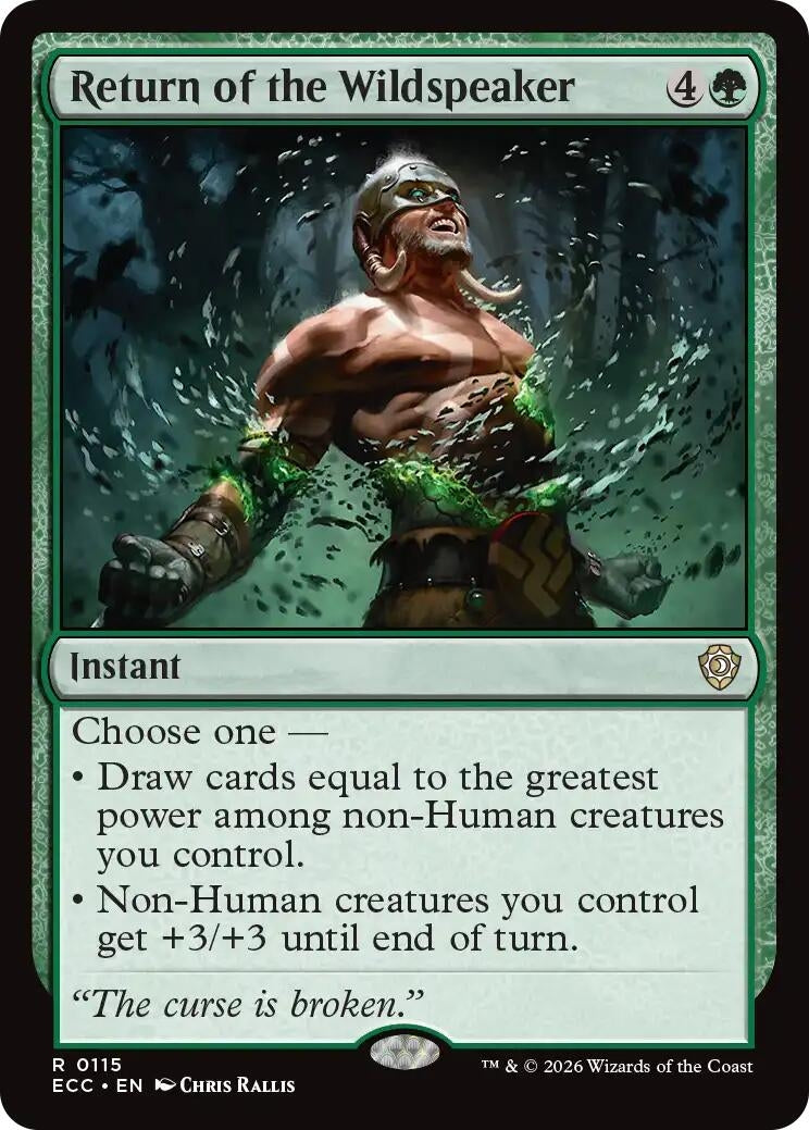 Image for Return of the Wildspeaker (115) [Lorwyn Eclipsed] - Magic: The Gathering