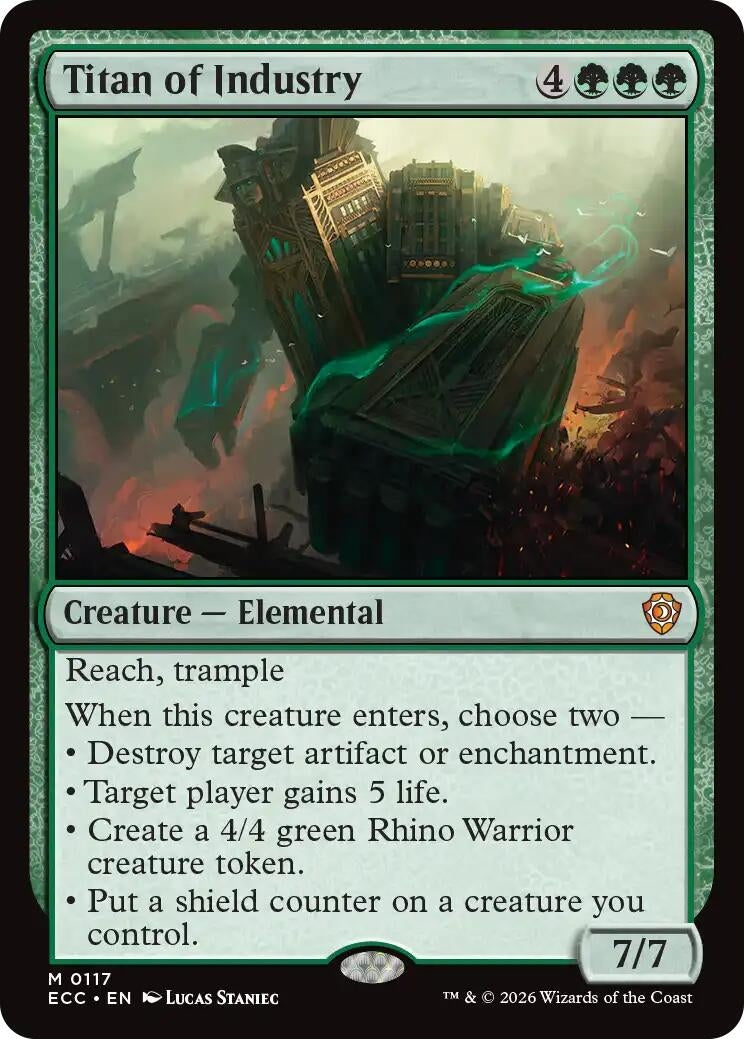 Image for Titan of Industry (117) [Lorwyn Eclipsed] - Magic: The Gathering