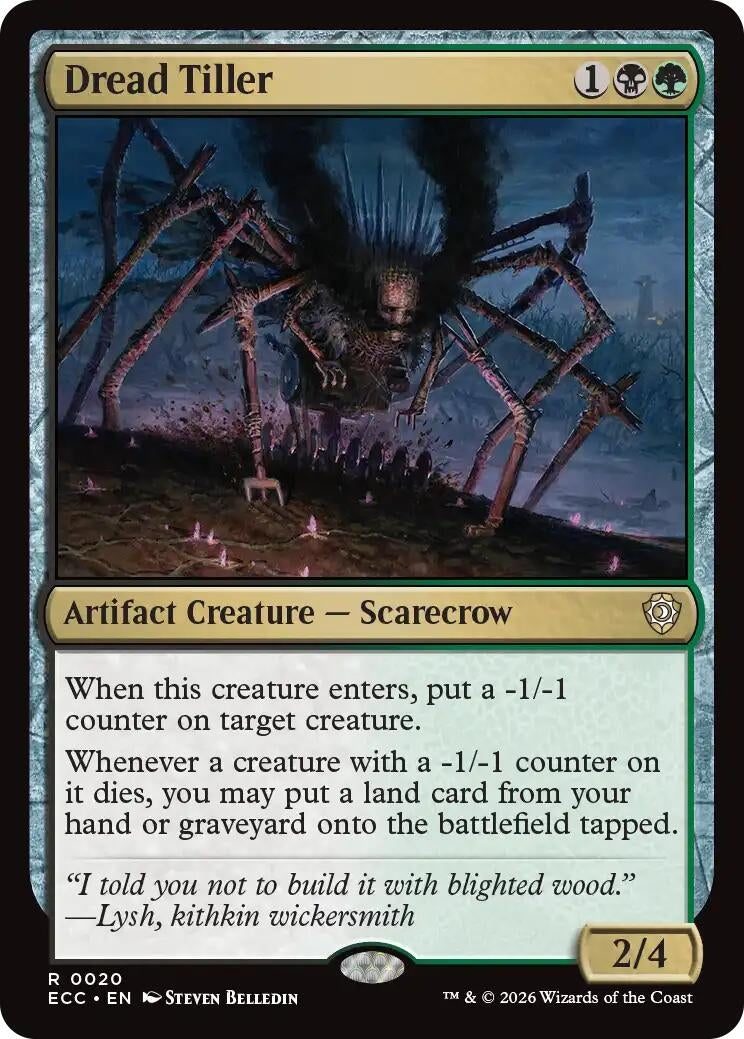 Dread Tiller (20) [Commander: Lorwyn Eclipsed]