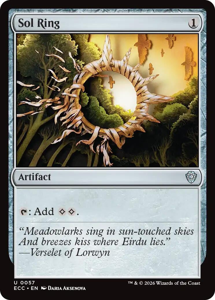 Image for Sol Ring (0057) (57) [Lorwyn Eclipsed] - Magic: The Gathering