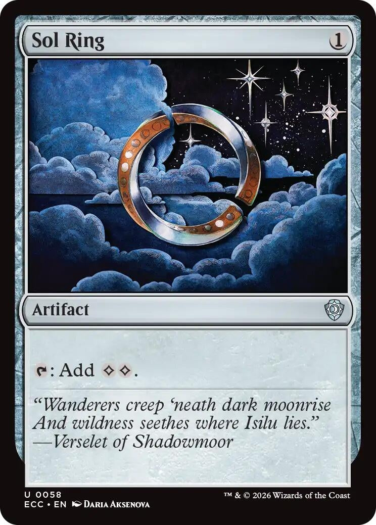 Image for Sol Ring (0058) (58) [Lorwyn Eclipsed] - Magic: The Gathering