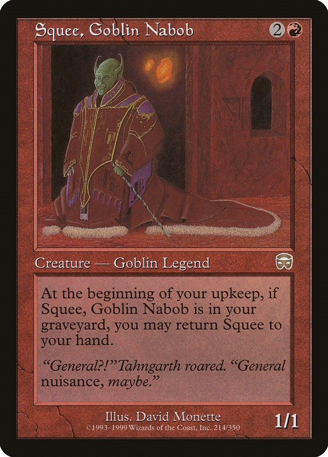 Image for Squee, Goblin Nabob (214) [Mercadian Masques] - Magic: The Gathering