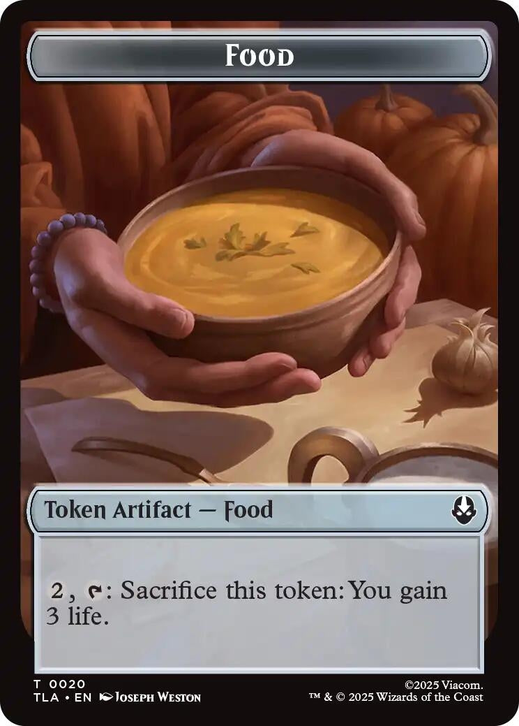 Image for Food (0020) // Ally (0007) Double-Sided Token (20 // 7) [Avatar: The Last Airbender] - Magic: The Gathering