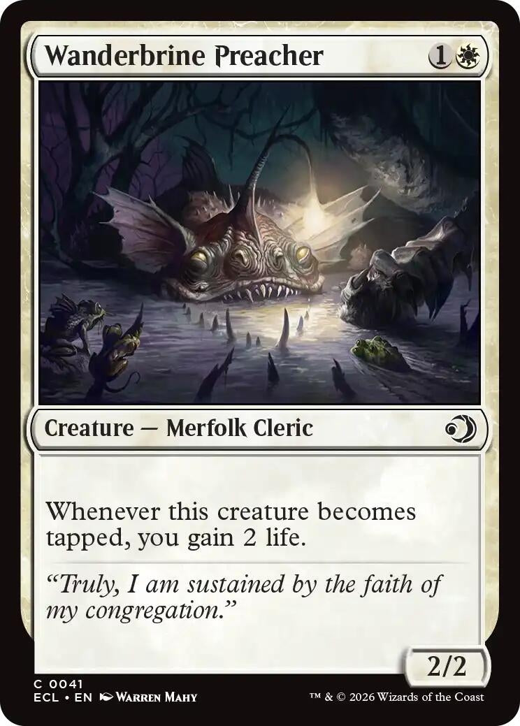 Image for Wanderbrine Preacher (41) [Lorwyn Eclipsed] - Magic: The Gathering