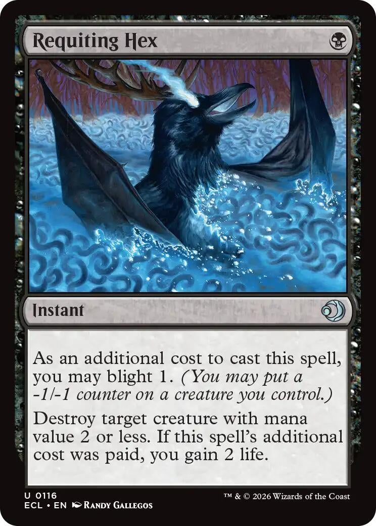 Image for Requiting Hex (116) [Lorwyn Eclipsed] - Magic: The Gathering