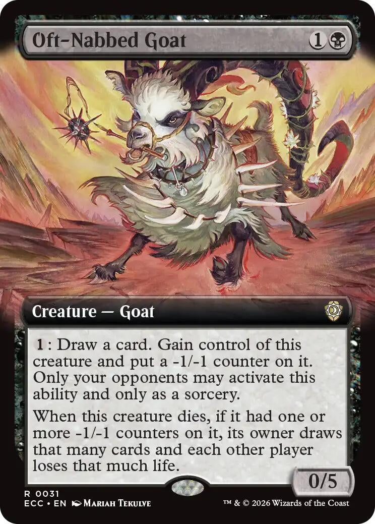 Image for Oft-Nabbed Goat (Extended Art) (31) [Lorwyn Eclipsed] - Magic: The Gathering