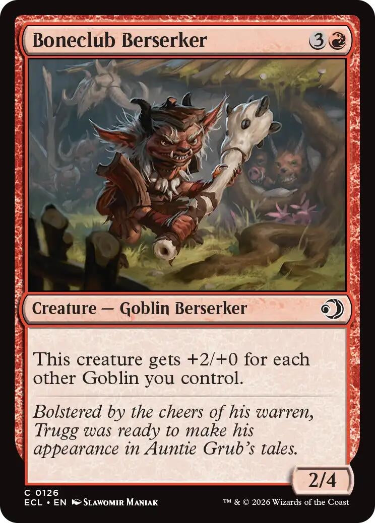 Image for Boneclub Berserker (126) [Lorwyn Eclipsed] - Magic: The Gathering