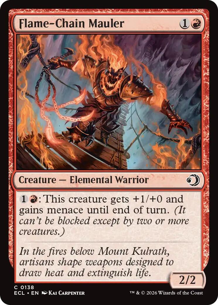 Image for Flame-Chain Mauler (138) [Lorwyn Eclipsed] - Magic: The Gathering