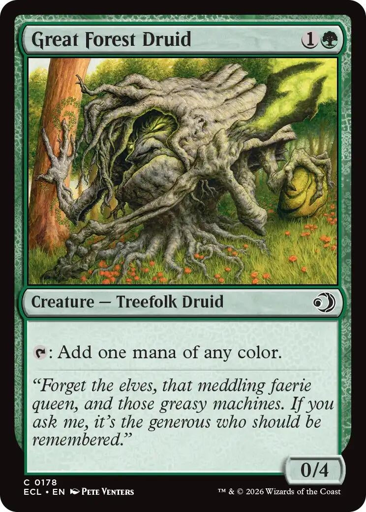 Image for Great Forest Druid (178) [Lorwyn Eclipsed] - Magic: The Gathering