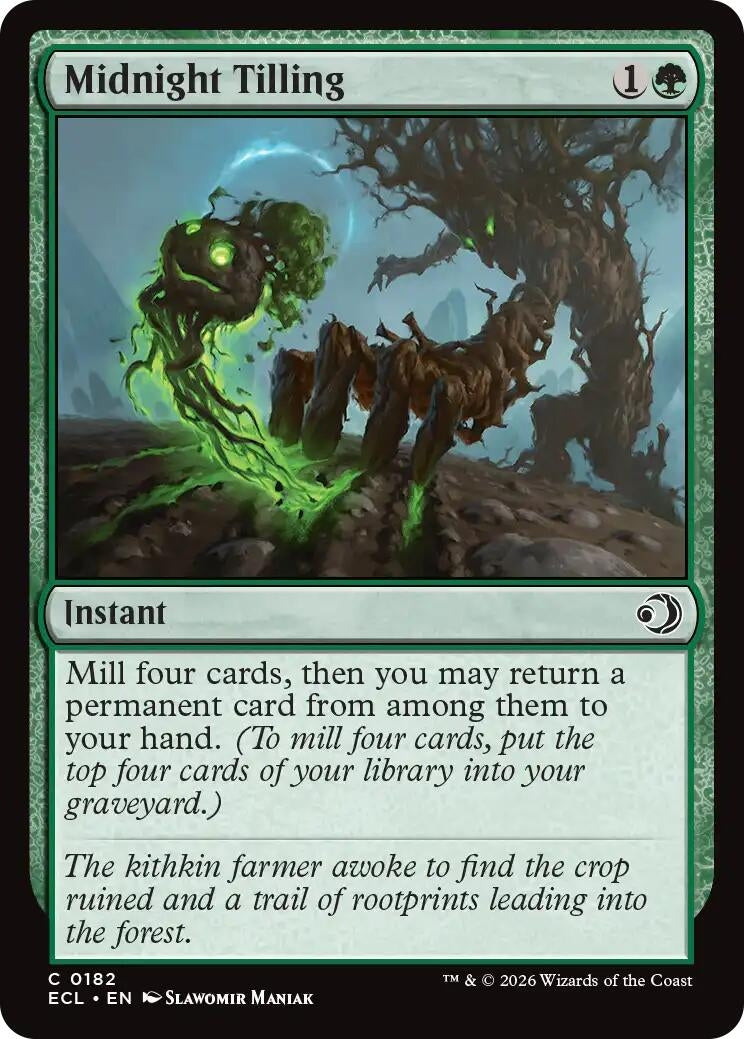 Image for Midnight Tilling (182) [Lorwyn Eclipsed] - Magic: The Gathering