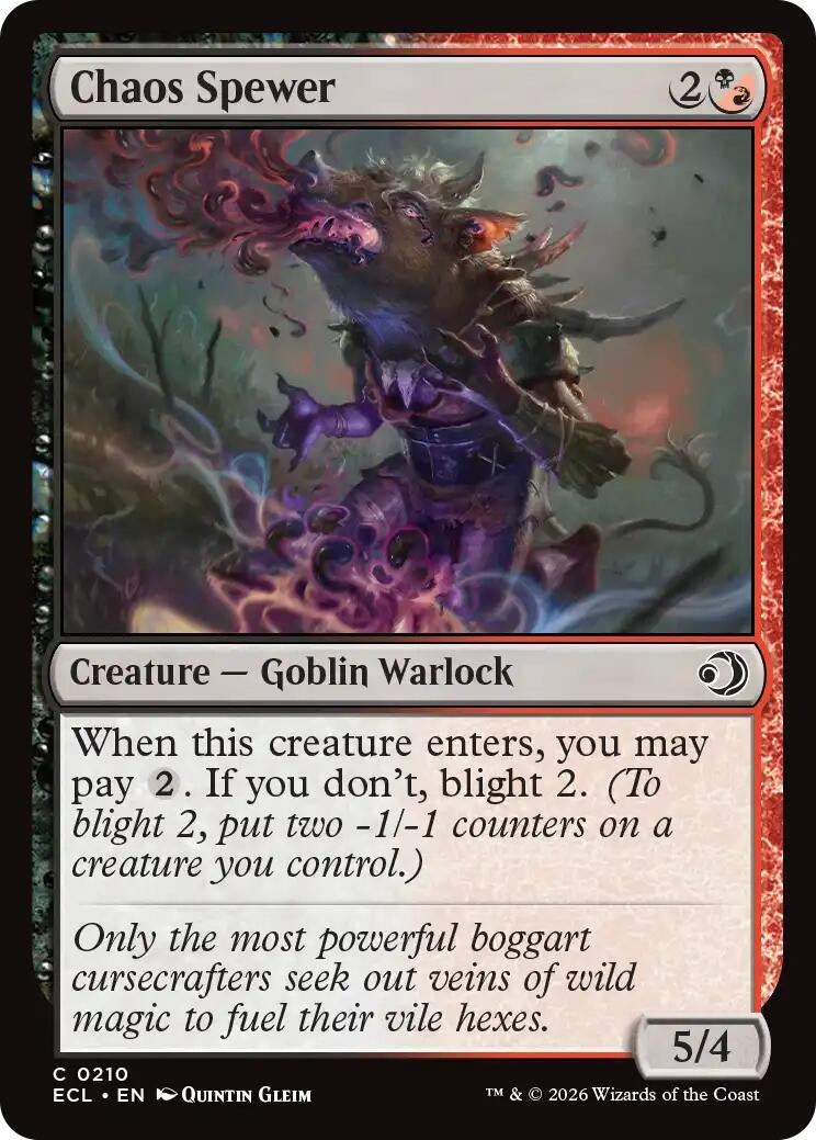 Image for Chaos Spewer (210) [Lorwyn Eclipsed] - Magic: The Gathering