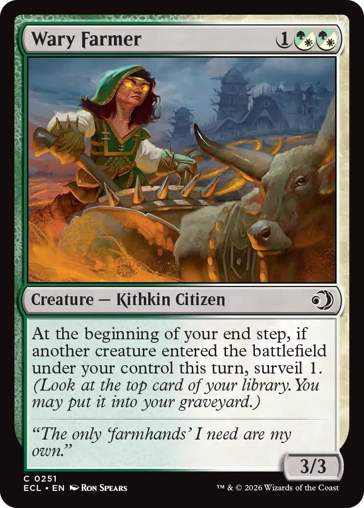 Image for Wary Farmer (251) [Lorwyn Eclipsed] - Magic: The Gathering