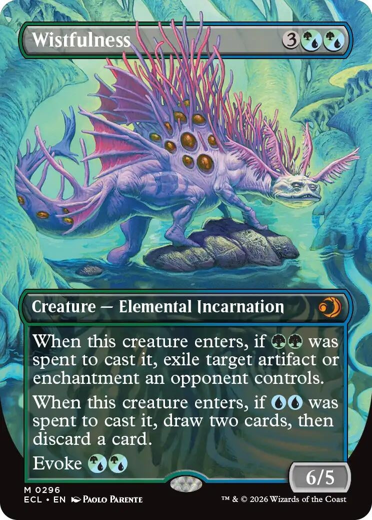 Image for Wistfulness (Borderless) (296) [Lorwyn Eclipsed] - Magic: The Gathering