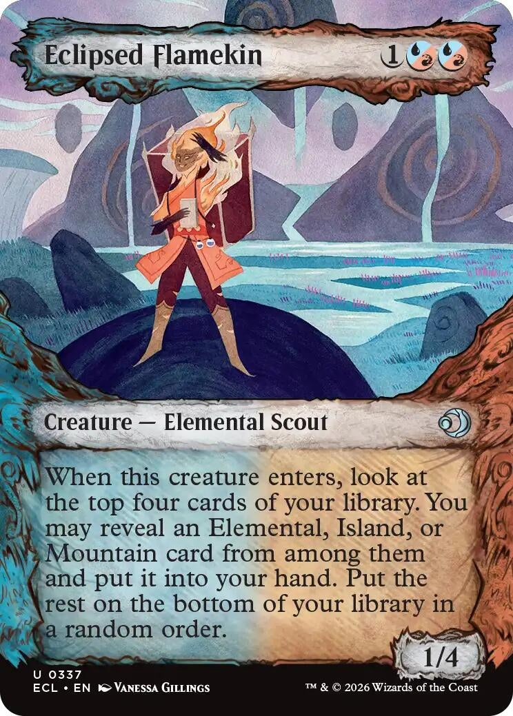 Image for Eclipsed Flamekin (Showcase) (337) [Lorwyn Eclipsed] - Magic: The Gathering