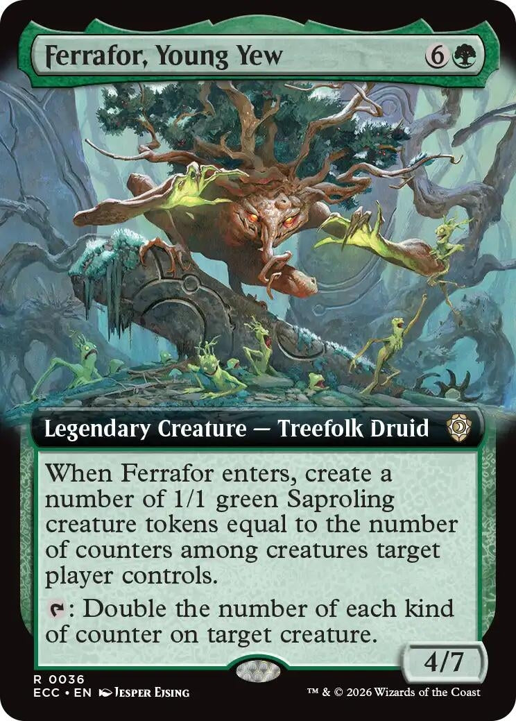 Image for Ferrafor, Young Yew (Extended Art) (36) [Lorwyn Eclipsed] - Magic: The Gathering