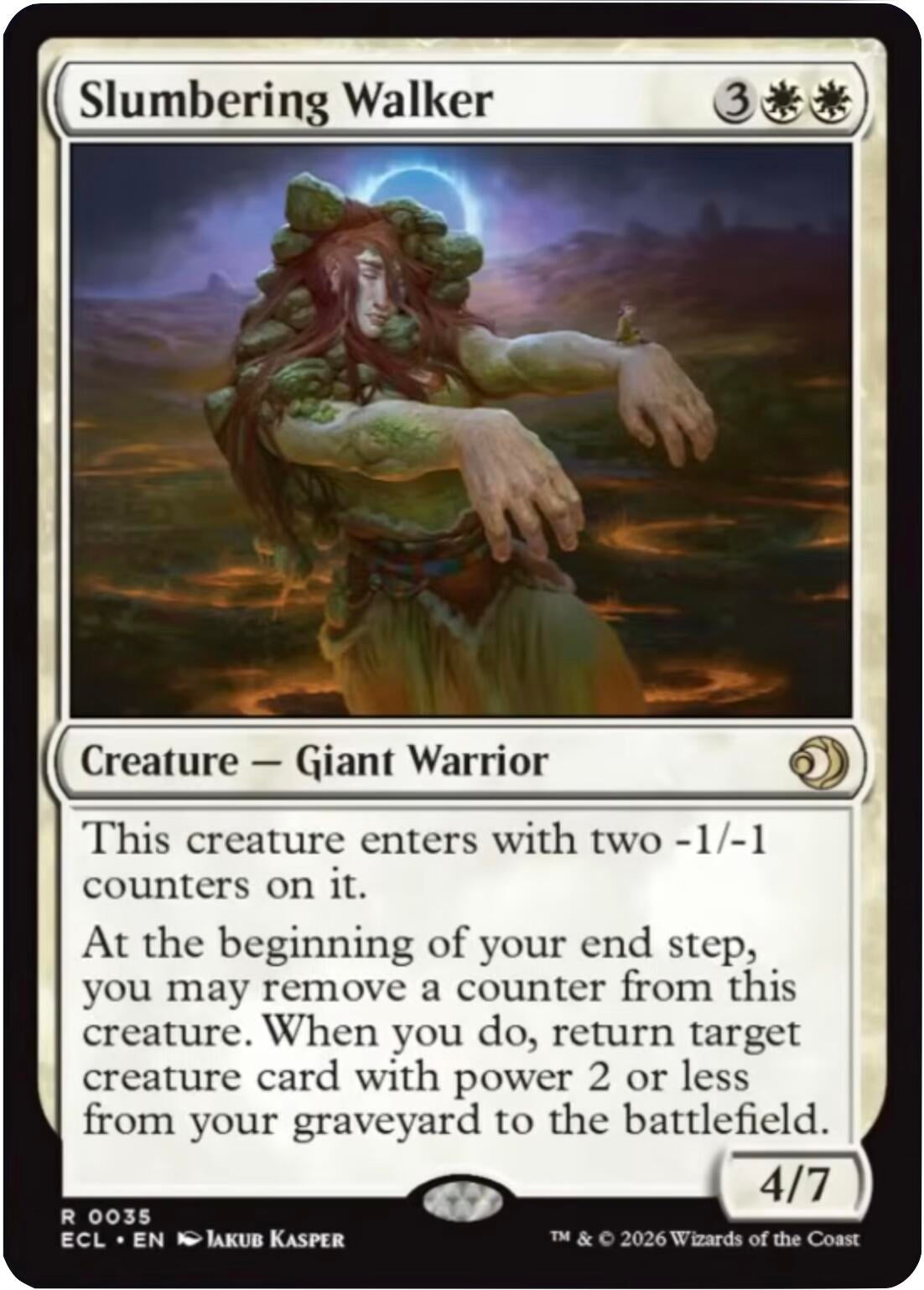 Image for Slumbering Walker (35) [Lorwyn Eclipsed] - Magic: The Gathering
