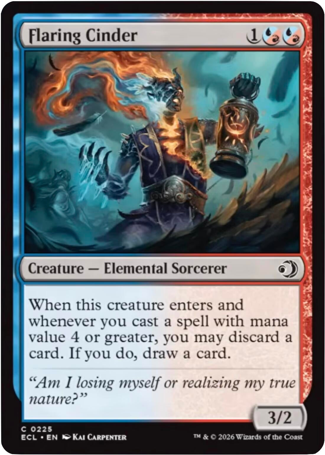 Image for Flaring Cinder (225) [Lorwyn Eclipsed] - Magic: The Gathering