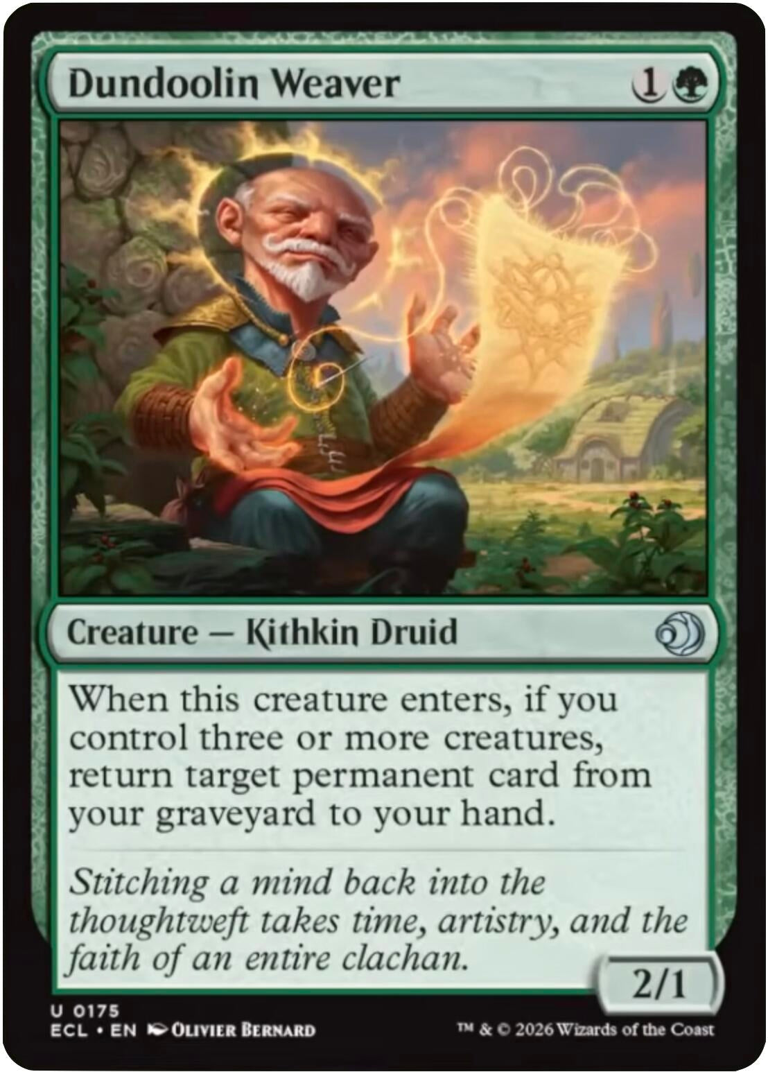 Image for Dundoolin Weaver (175) [Lorwyn Eclipsed] - Magic: The Gathering