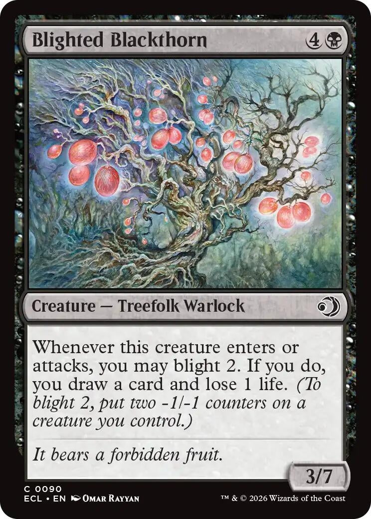 Image for Blighted Blackthorn (90) [Lorwyn Eclipsed] - Magic: The Gathering