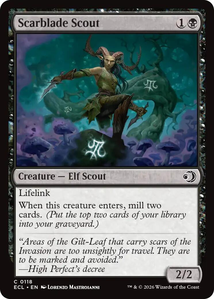Image for Scarblade Scout (118) [Lorwyn Eclipsed] - Magic: The Gathering