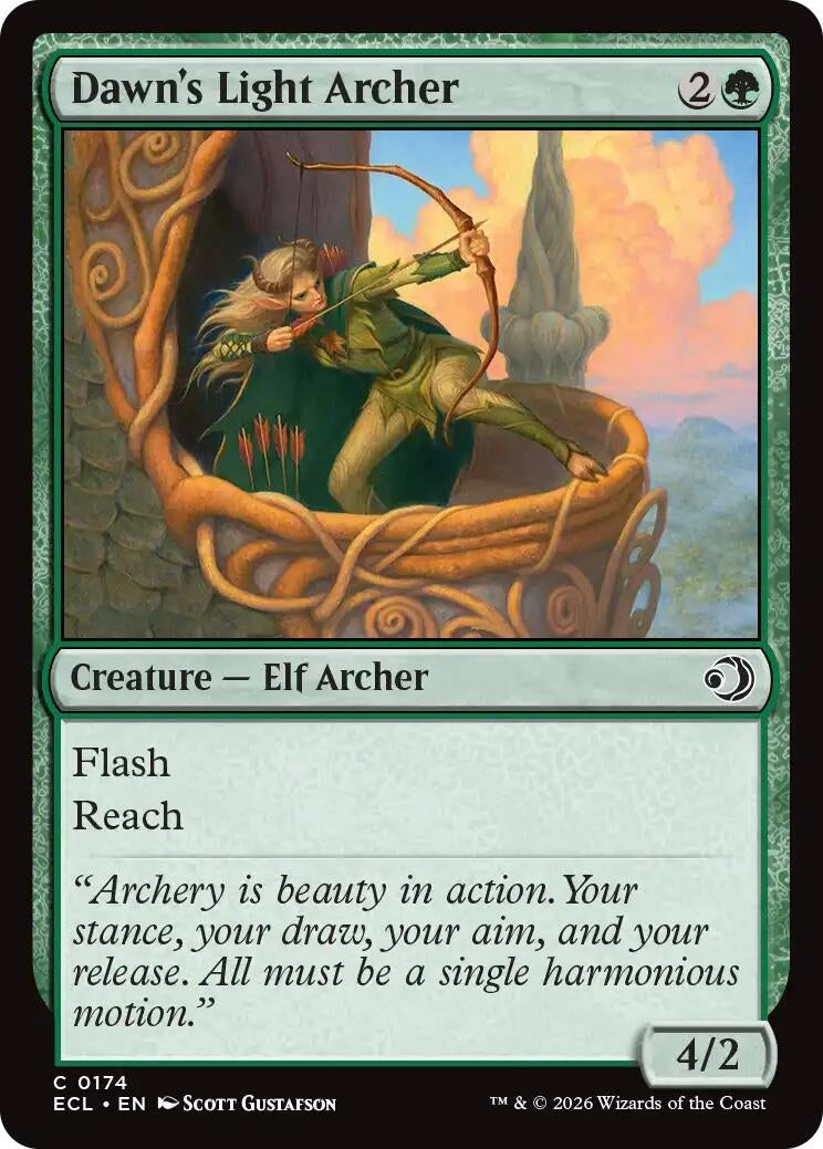 Image for Dawn's Light Archer (174) [Lorwyn Eclipsed] - Magic: The Gathering
