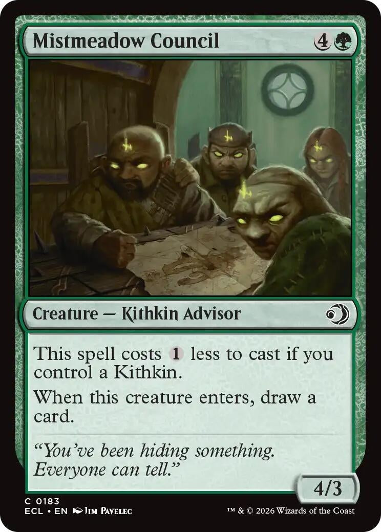 Image for Mistmeadow Council (183) [Lorwyn Eclipsed] - Magic: The Gathering