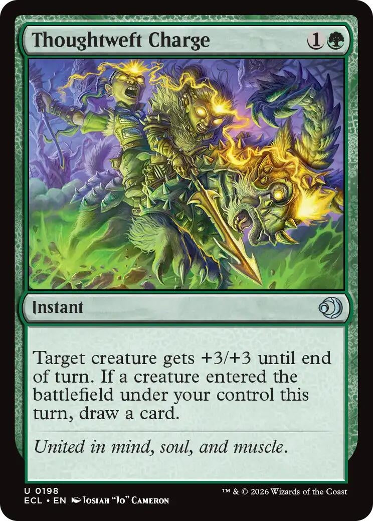 Image for Thoughtweft Charge (198) [Lorwyn Eclipsed] - Magic: The Gathering