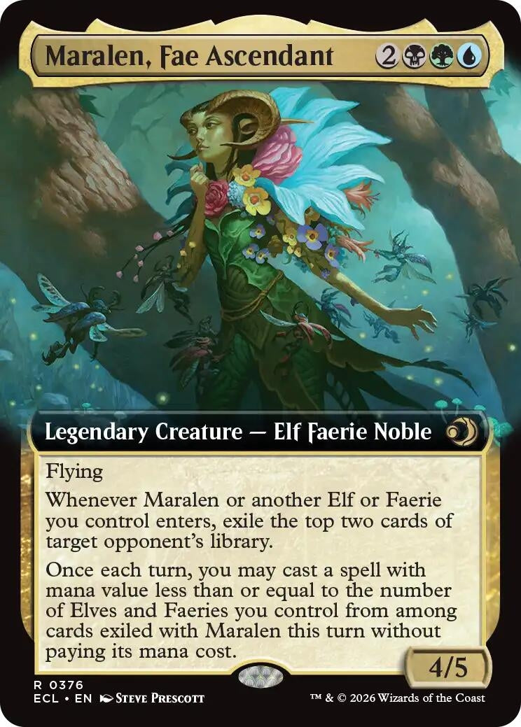 Image for Maralen, Fae Ascendant (Extended Art) (376) [Lorwyn Eclipsed] - Magic: The Gathering