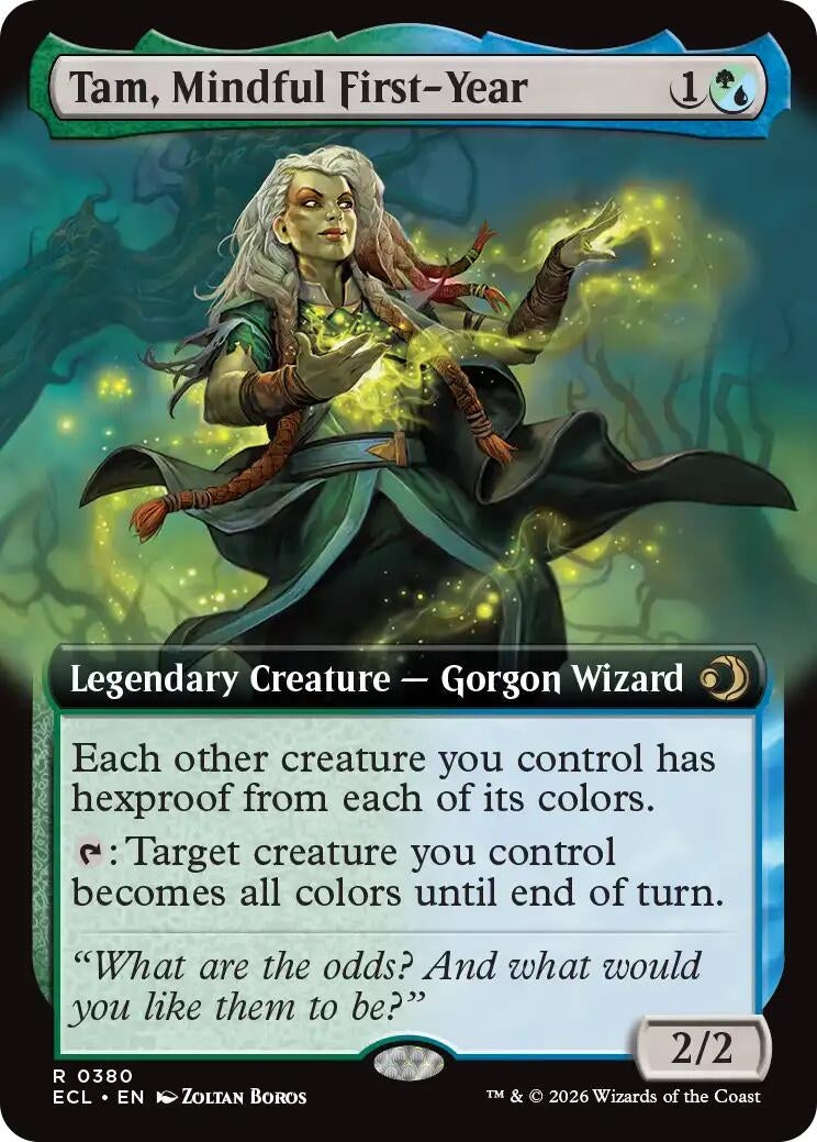Image for Tam, Mindful First-Year (Extended Art) (380) [Lorwyn Eclipsed] - Magic: The Gathering