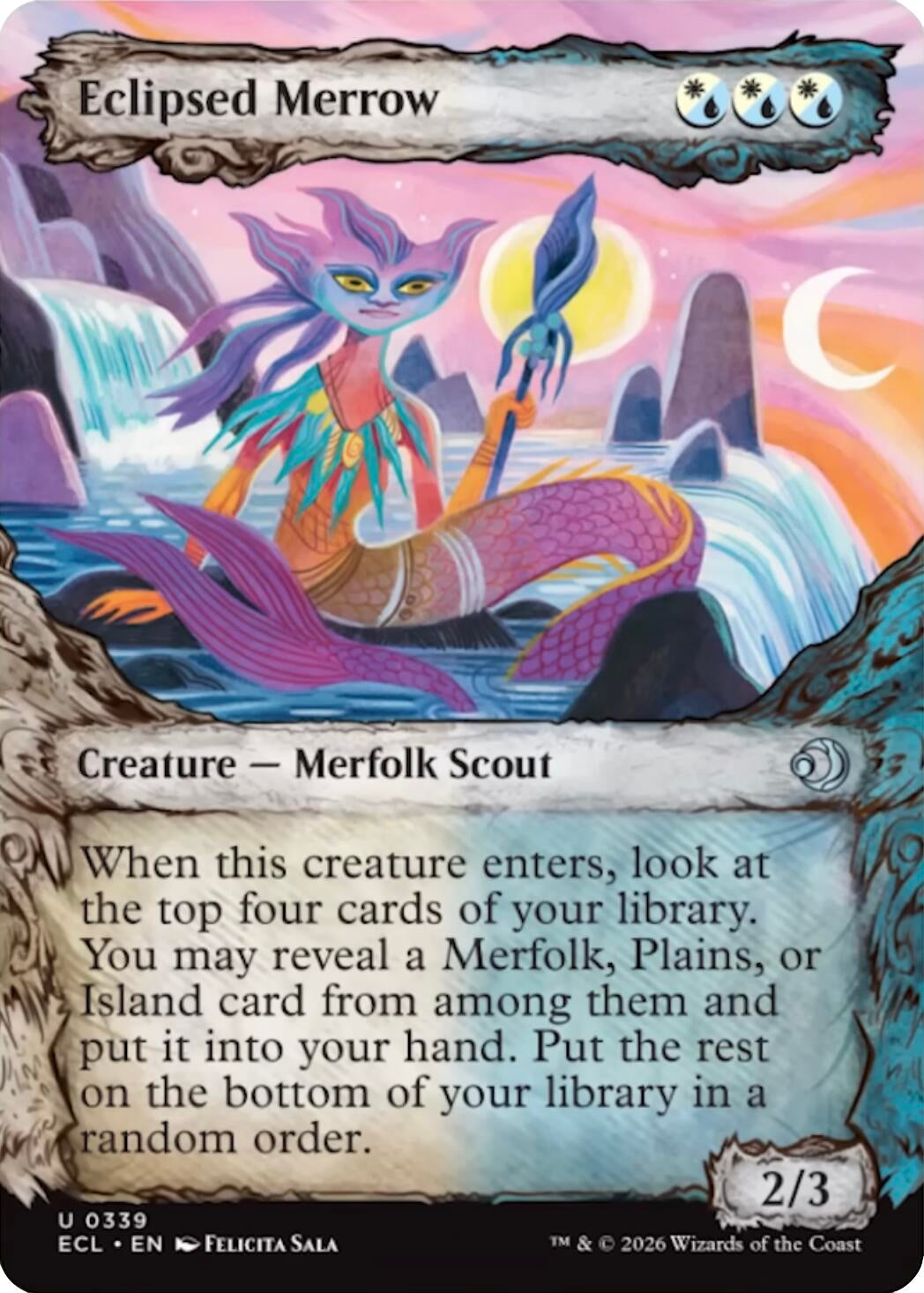 Image for Eclipsed Merrow (Showcase) (339) [Lorwyn Eclipsed] - Magic: The Gathering