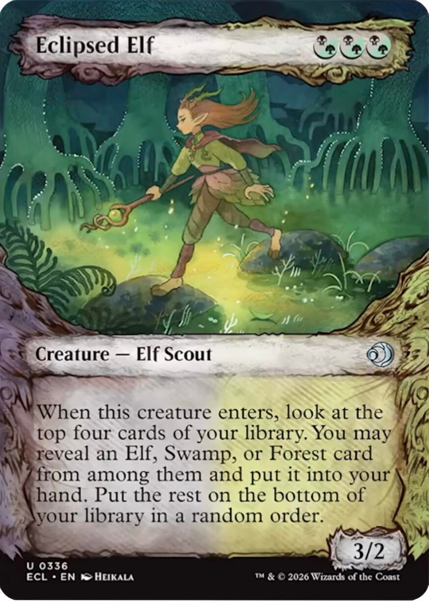 Image for Eclipsed Elf (Showcase) (336) [Lorwyn Eclipsed] - Magic: The Gathering