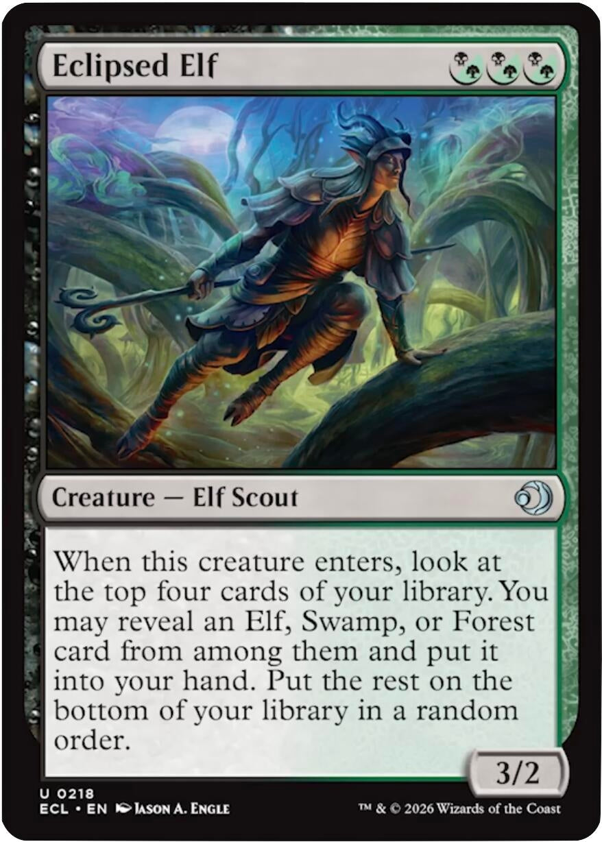 Image for Eclipsed Elf (218) [Lorwyn Eclipsed] - Magic: The Gathering