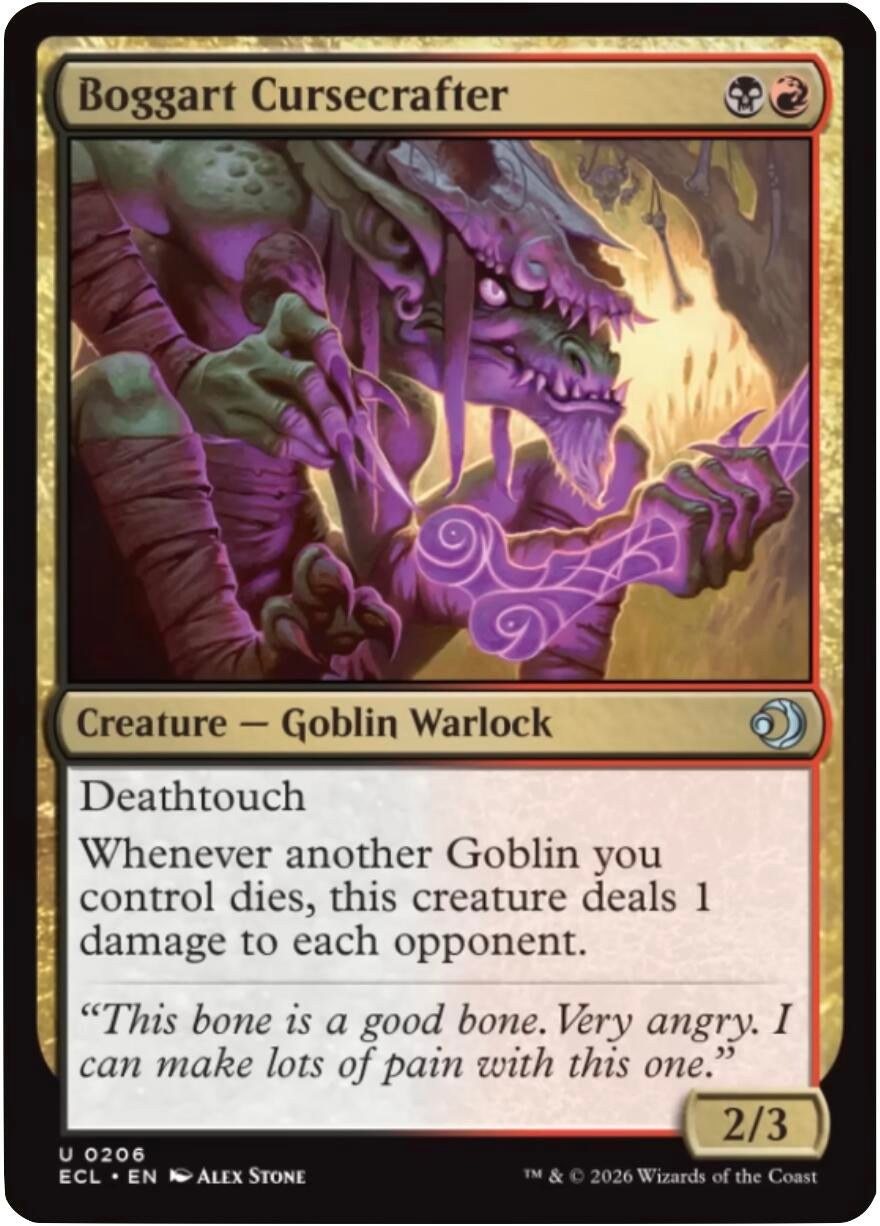 Image for Boggart Cursecrafter (206) [Lorwyn Eclipsed] - Magic: The Gathering