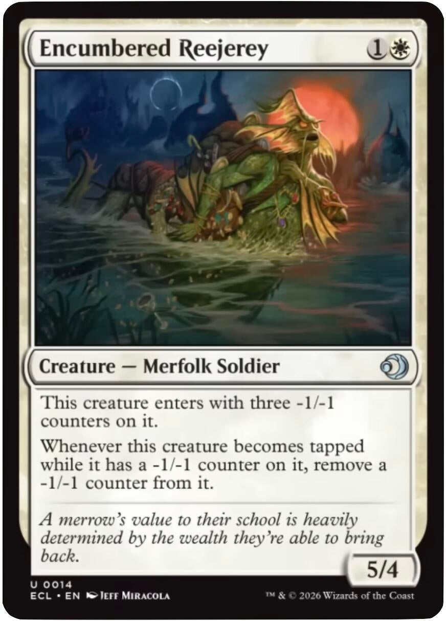Image for Encumbered Reejerey (14) [Lorwyn Eclipsed] - Magic: The Gathering
