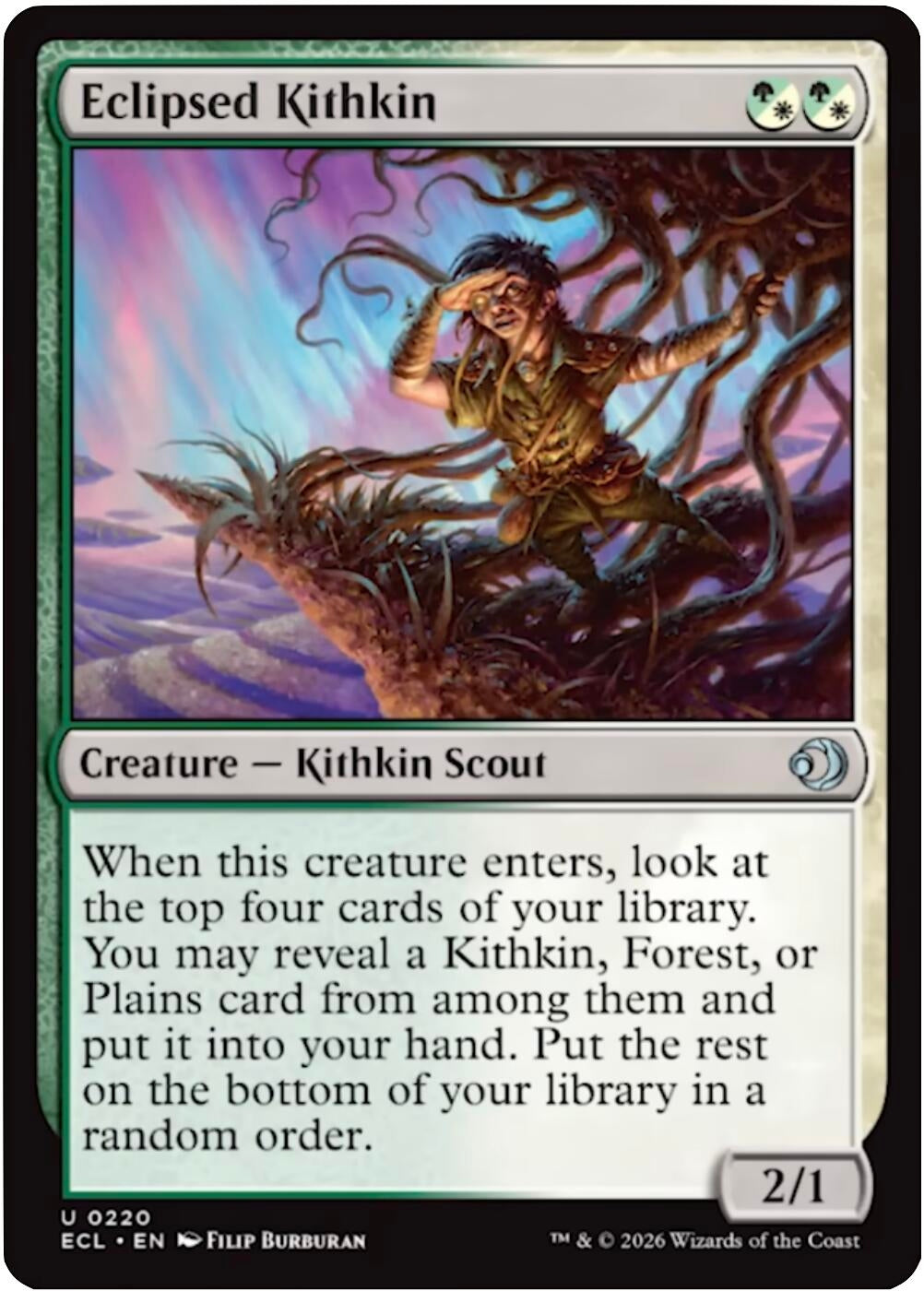 Image for Eclipsed Kithkin (220) [Lorwyn Eclipsed] - Magic: The Gathering