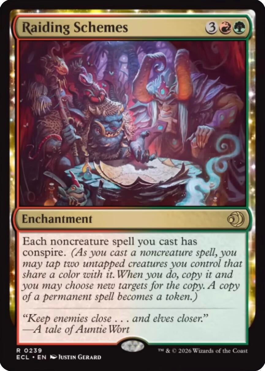 Image for Raiding Schemes (239) [Lorwyn Eclipsed] - Magic: The Gathering