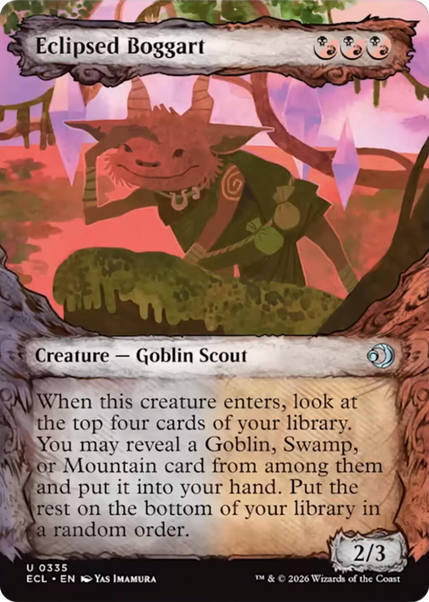 Image for Eclipsed Boggart (Showcase) (335) [Lorwyn Eclipsed] - Magic: The Gathering
