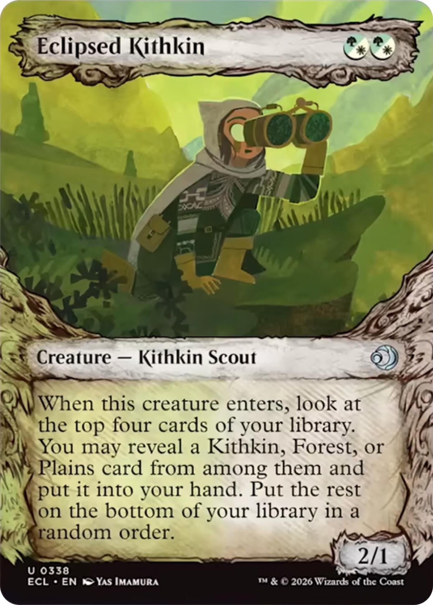 Image for Eclipsed Kithkin (Showcase) (338) [Lorwyn Eclipsed] - Magic: The Gathering