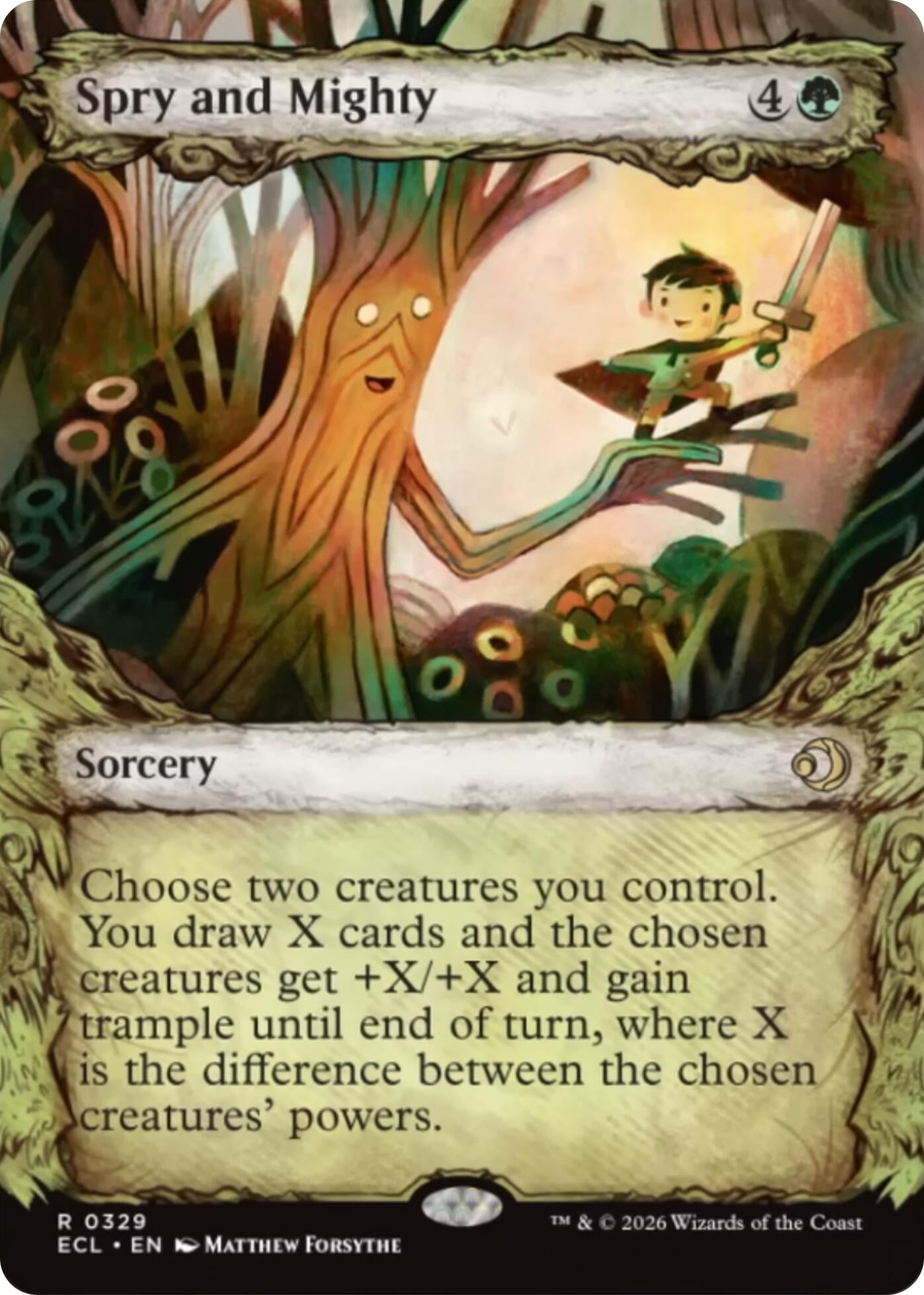 Image for Spry and Mighty (Showcase) (329) [Lorwyn Eclipsed] - Magic: The Gathering