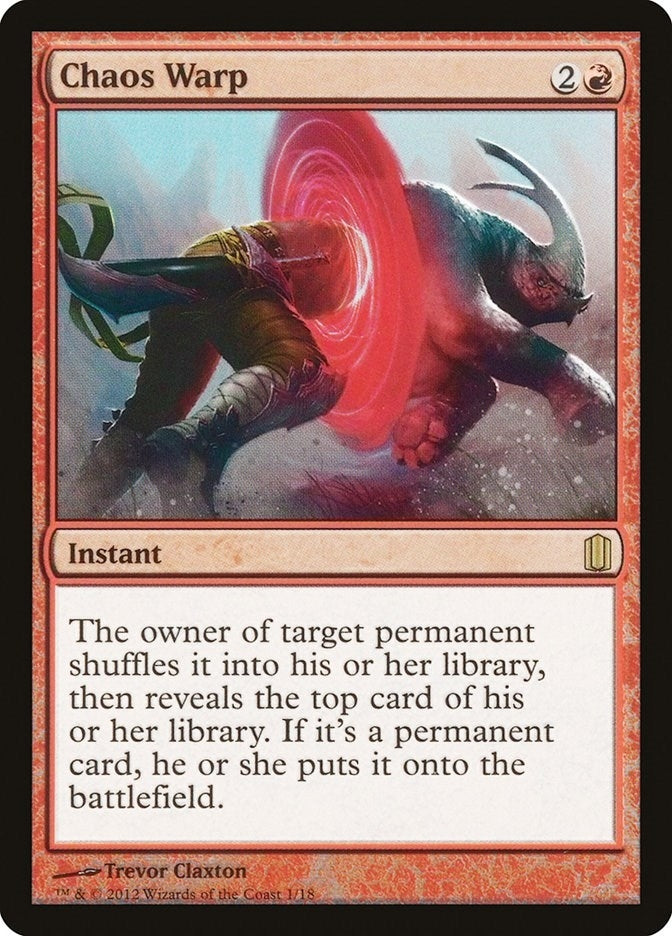 Image for Chaos Warp (1) [Commander's Arsenal] - Magic: The Gathering
