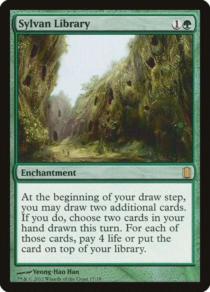 Image for Sylvan Library (17) [Commander's Arsenal] - Magic: The Gathering