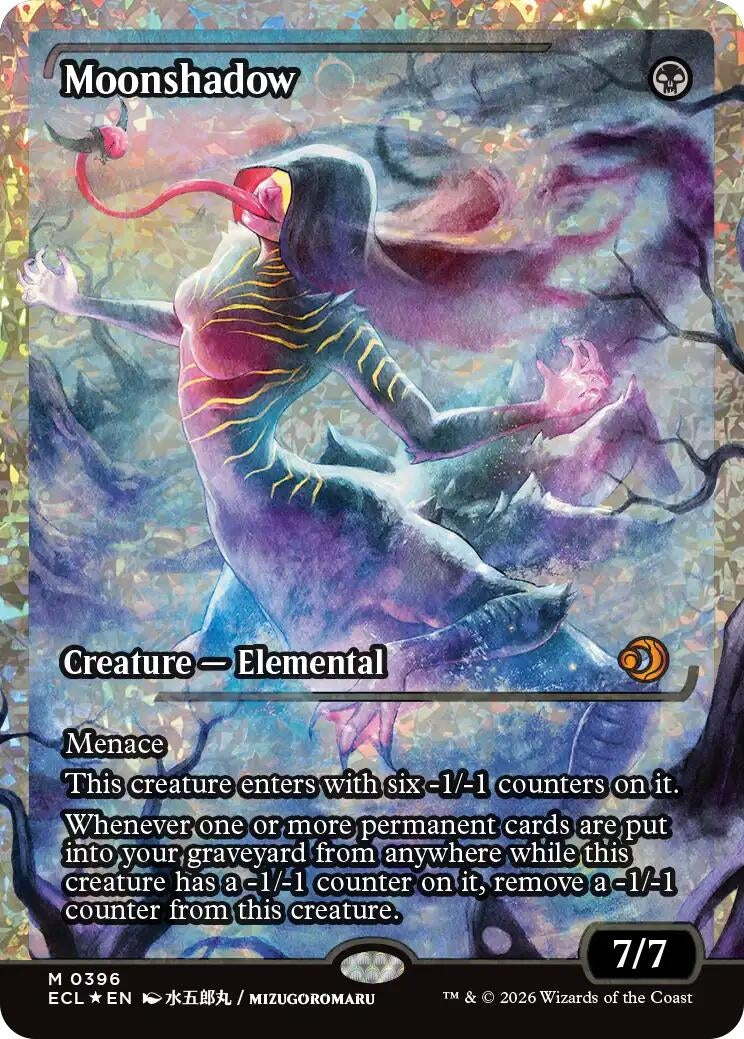 Image for Moonshadow (0396) (Showcase) (Fracture Foil) (396) [Lorwyn Eclipsed] - Magic: The Gathering