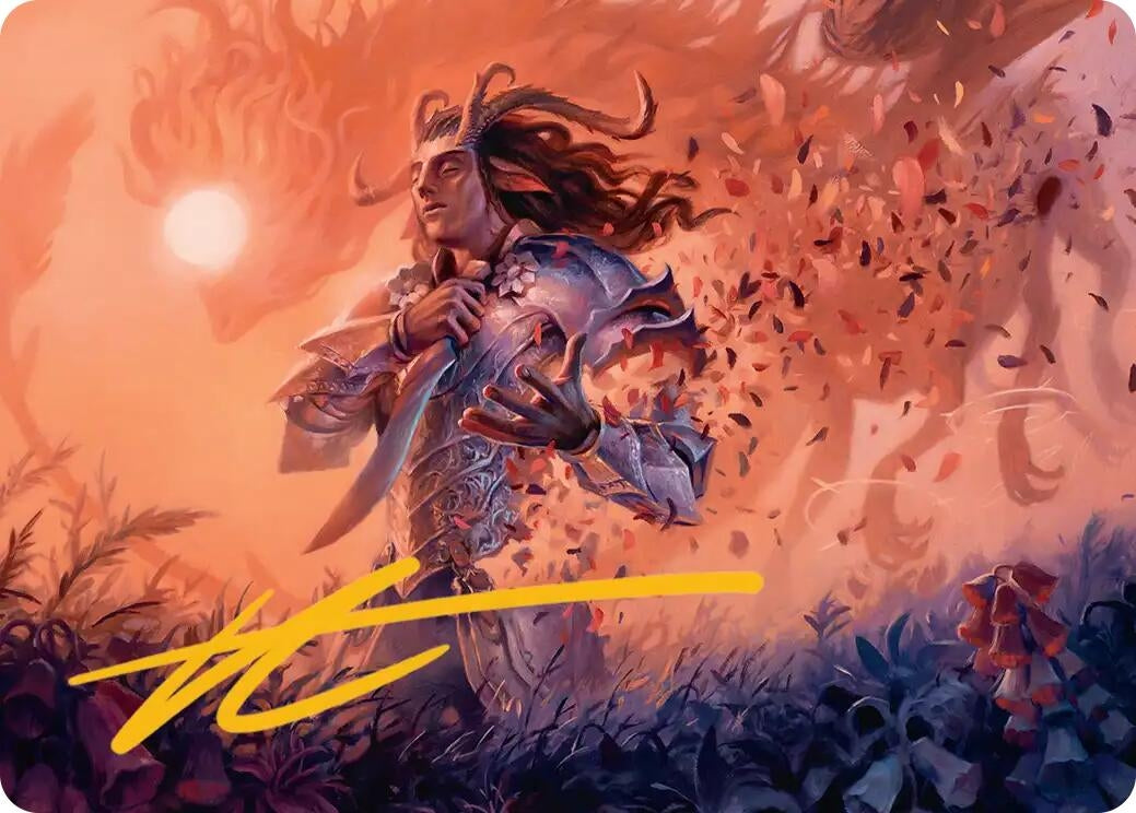 Image for Rhys, the Evermore Art Card (Gold-Stamped Signature) (4) [Lorwyn Eclipsed] - Magic: The Gathering