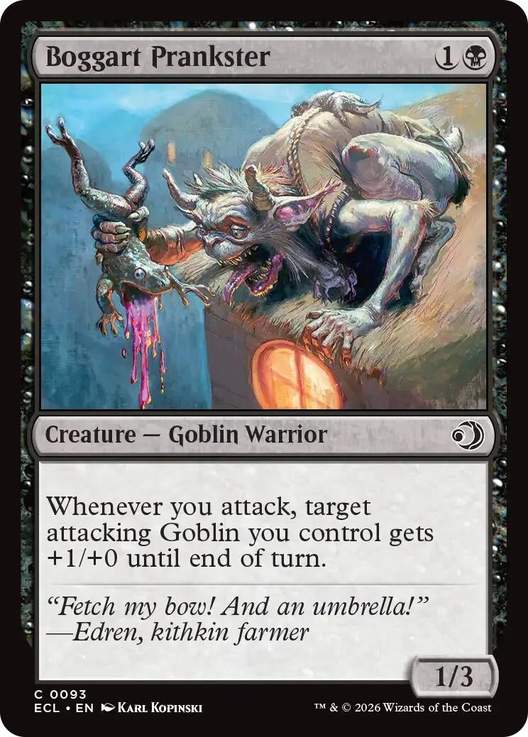 Image for Boggart Prankster (93) [Lorwyn Eclipsed] - Magic: The Gathering
