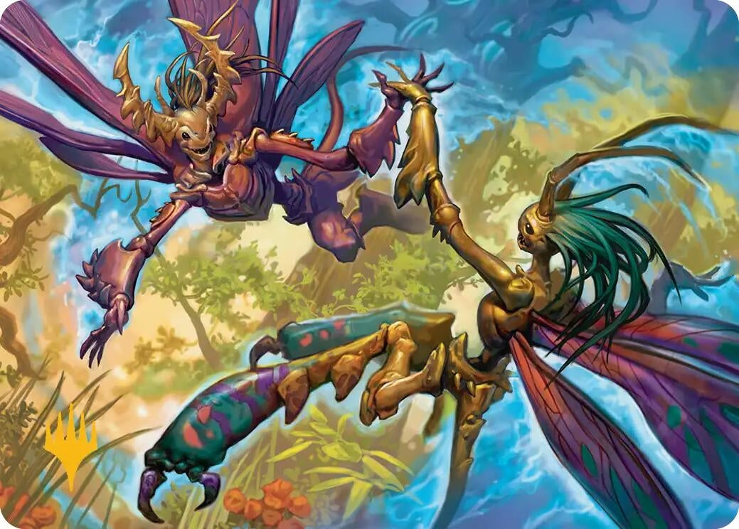 Image for Illusion Spinners Art Card (Gold-Stamped Planeswalker Symbol) (8) [Lorwyn Eclipsed] - Magic: The Gathering
