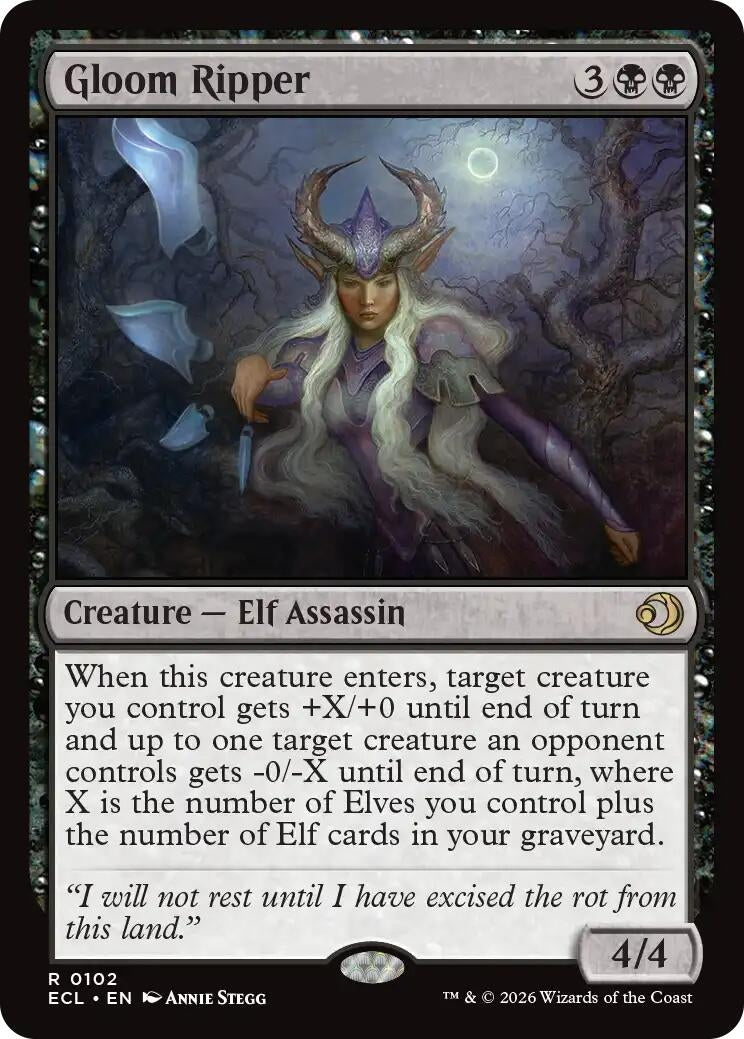 Image for Gloom Ripper (102) [Lorwyn Eclipsed] - Magic: The Gathering