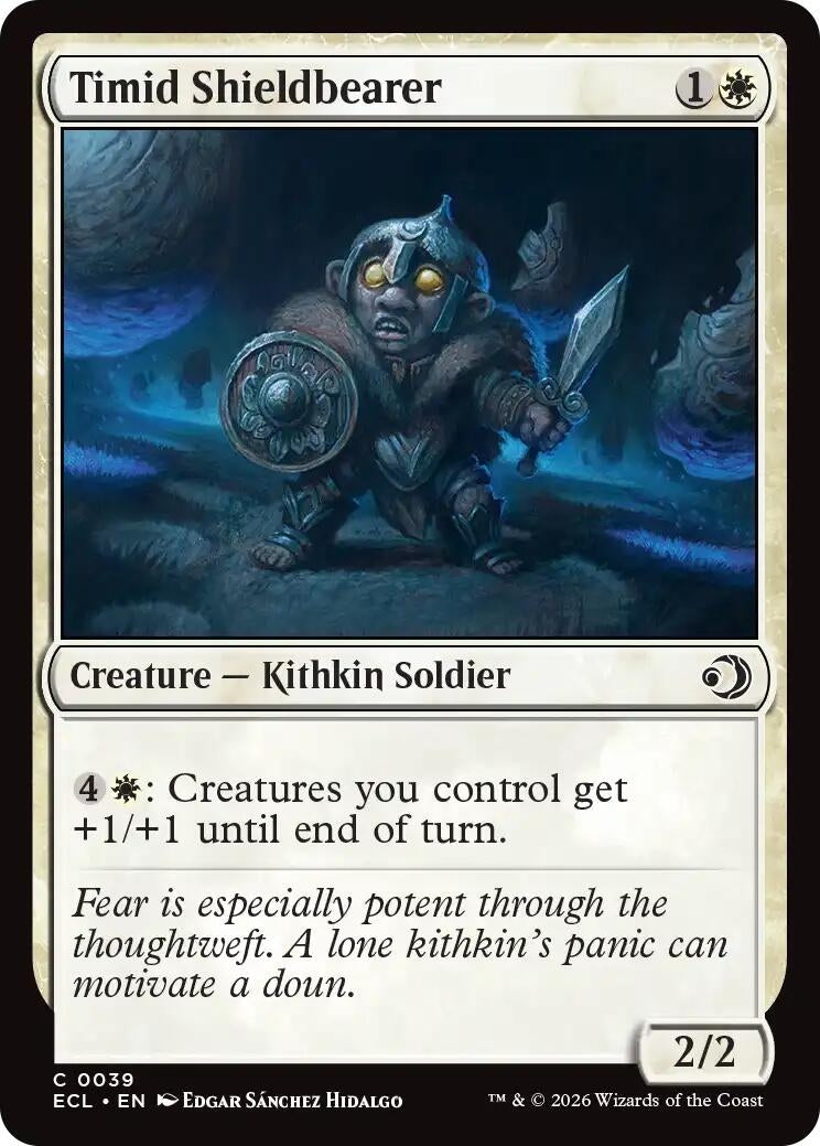 Image for Timid Shieldbearer (39) [Lorwyn Eclipsed] - Magic: The Gathering