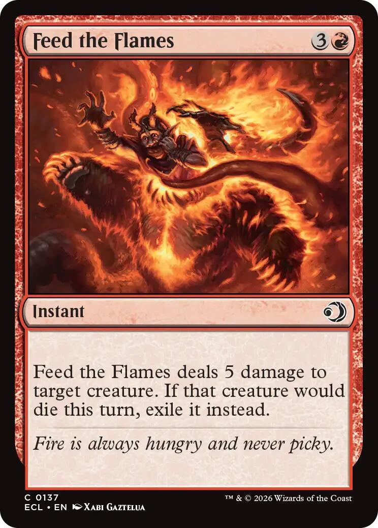 Image for Feed the Flames (137) [Lorwyn Eclipsed] - Magic: The Gathering