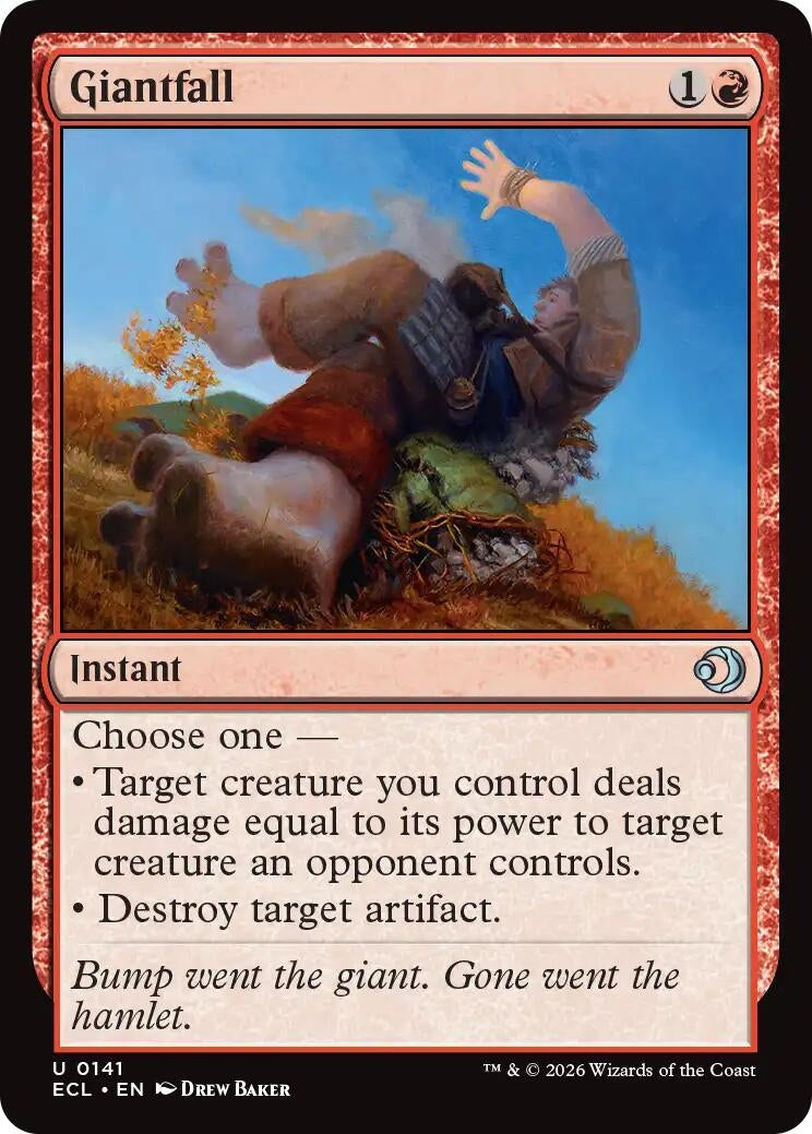Image for Giantfall (141) [Lorwyn Eclipsed] - Magic: The Gathering